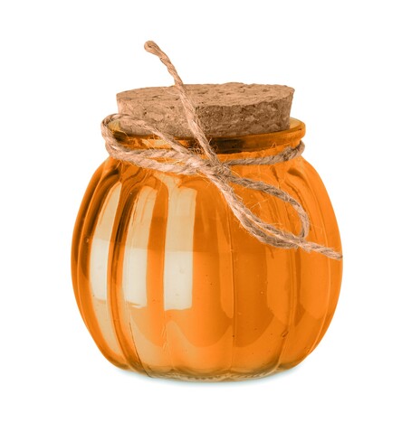 Kerze aus Pflanzenwachs - Orange bedrucken, Art.-Nr. MO3193-10