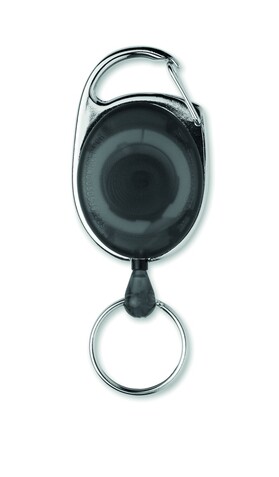 Einziehbarer Ausweishalter - Schwarz bedrucken, Art.-Nr. MO3200-03 Einziehbarer Ausweishalter - Schwarz bedrucken, Art.-Nr. MO3200-03