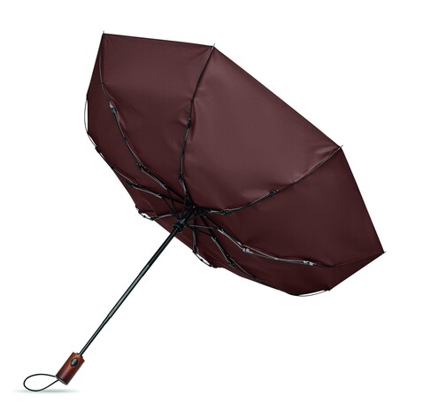 21" Automatik Regenschirm - Braun bedrucken, Art.-Nr. MO3219-01