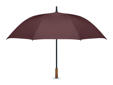 27" Regenschirm Holzgriff - Braun bedrucken, Art.-Nr. MO3220-01