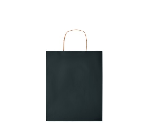 Papiertüte, medium 90 g/m² - Schwarz bedrucken, Art.-Nr. MO6173-03