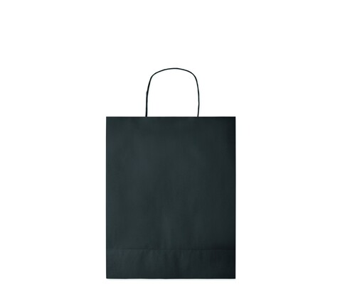 Papiertüte, medium 90 g/m² - Schwarz bedrucken, Art.-Nr. MO6173-03