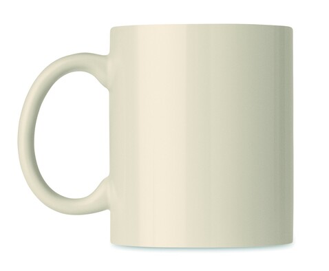 Keramik Kaffeebecher 300ml - Beige bedrucken, Art.-Nr. MO6208-13