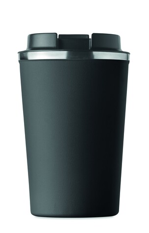 Doppelwandiger Becher 350ml - Schwarz bedrucken, Art.-Nr. MO6276-03 Doppelwandiger Becher 350ml - Schwarz bedrucken, Art.-Nr. MO6276-03