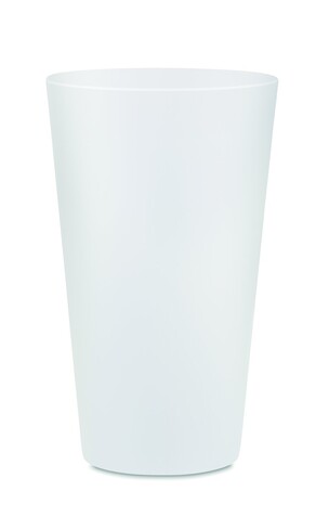 Wiederverwendbarer Becher 300ml - Transparent Weiß bedrucken, Art.-Nr. MO6375-26