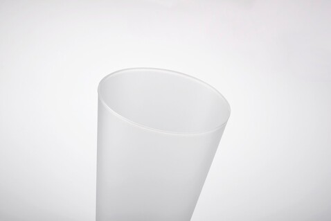 Wiederverwendbarer Becher 300ml - Transparent Weiß bedrucken, Art.-Nr. MO6375-26