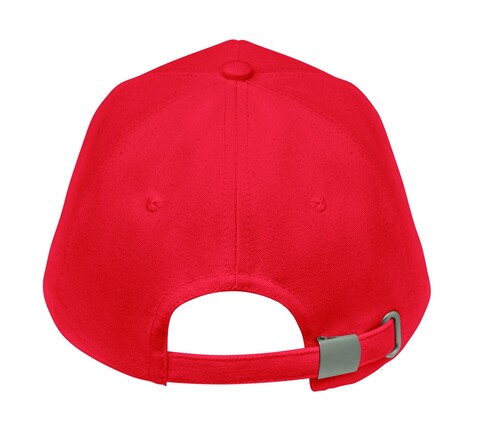 Cap organic cotton 250 g/m² - Rot bedrucken, Art.-Nr. MO6432-05