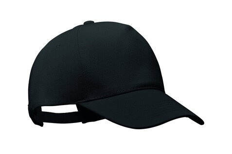 Cap organic cotton 250 g/m² - Schwarz bedrucken, Art.-Nr. MO6432-03