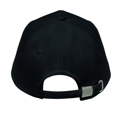 Cap organic cotton 250 g/m² - Schwarz bedrucken, Art.-Nr. MO6432-03