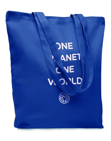 Einkaufstasche Canvas 270 g/m² - Blau bedrucken, Art.-Nr. MO6442-04