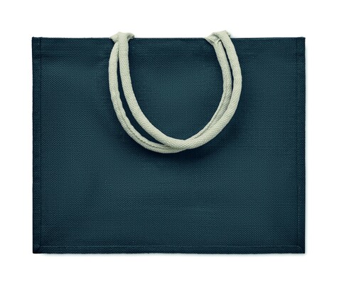 Einkaufstasche Jute - Blau bedrucken, Art.-Nr. MO6443-04 Einkaufstasche Jute - Blau bedrucken, Art.-Nr. MO6443-04
