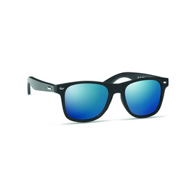 Sonnenbrille mit Bambus - Blau bedrucken, Art.-Nr. MO6492-04