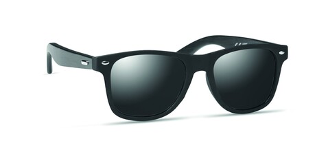 Sonnenbrille mit Bambus - Schwarz bedrucken, Art.-Nr. MO6492-03 Sonnenbrille mit Bambus - Schwarz bedrucken, Art.-Nr. MO6492-03
