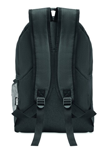 Rucksack 600D RPET - Schwarz bedrucken, Art.-Nr. MO6515-03 Rucksack 600D RPET - Schwarz bedrucken, Art.-Nr. MO6515-03