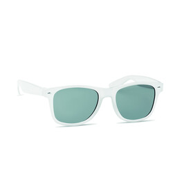 Sonnenbrille RPET - Weiß bedrucken, Art.-Nr. MO6531-06