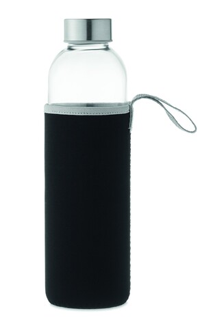 Trinkflasche Glas 750 ml - Schwarz bedrucken, Art.-Nr. MO6545-03 Trinkflasche Glas 750 ml - Schwarz bedrucken, Art.-Nr. MO6545-03