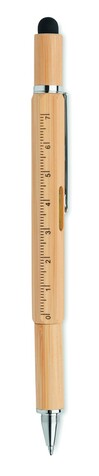 Multifunktions-Stift Bambus - Holz bedrucken, Art.-Nr. MO6559-40
