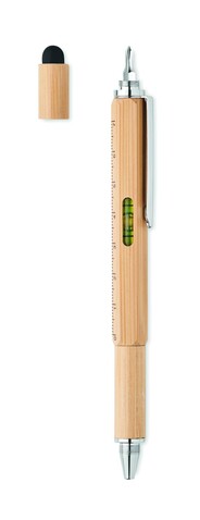 Multifunktions-Stift Bambus - Holz bedrucken, Art.-Nr. MO6559-40