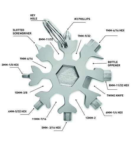 Multitool aus Edelstahl - Titan bedrucken, Art.-Nr. MO6568-18 Multitool aus Edelstahl - Titan bedrucken, Art.-Nr. MO6568-18