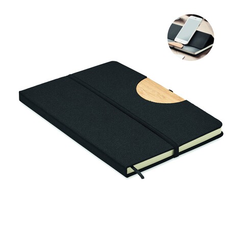 DIN A5 RPET Notizbuch, liniert - Schwarz bedrucken, Art.-Nr. MO6576-03 DIN A5 RPET Notizbuch, liniert - Schwarz bedrucken, Art.-Nr. MO6576-03