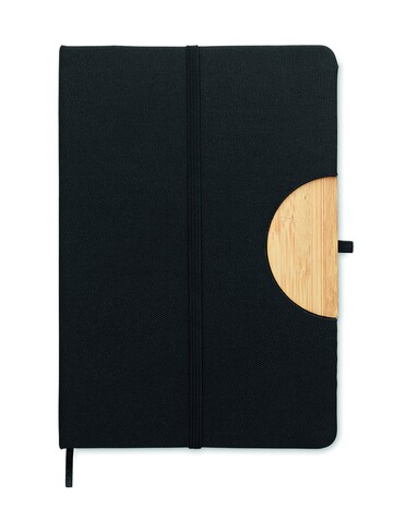 DIN A5 RPET Notizbuch, liniert - Schwarz bedrucken, Art.-Nr. MO6576-03 DIN A5 RPET Notizbuch, liniert - Schwarz bedrucken, Art.-Nr. MO6576-03