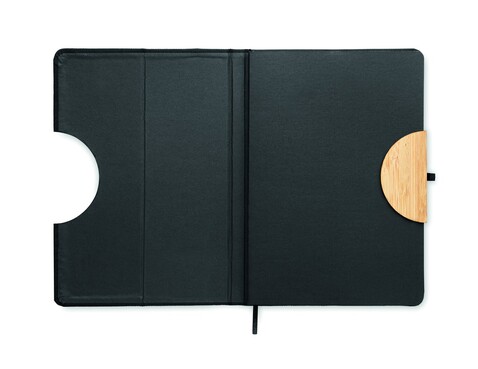 DIN A5 RPET Notizbuch, liniert - Schwarz bedrucken, Art.-Nr. MO6576-03 DIN A5 RPET Notizbuch, liniert - Schwarz bedrucken, Art.-Nr. MO6576-03