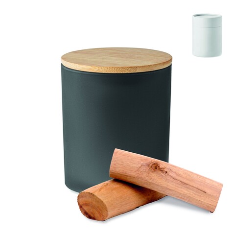 Kerze im Glas 280 g - Schwarz bedrucken, Art.-Nr. MO6621-03