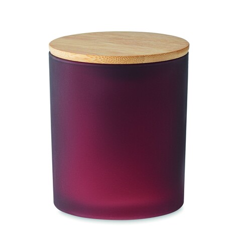 Kerze im Glas 280 g - Bordeaux bedrucken, Art.-Nr. MO6621-02