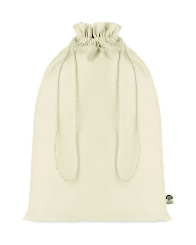 Großer Beutel Organic Cotton - Beige bedrucken, Art.-Nr. MO6636-13