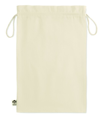 Großer Beutel Organic Cotton - Beige bedrucken, Art.-Nr. MO6636-13