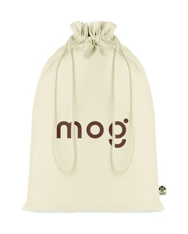 Großer Beutel Organic Cotton - Beige bedrucken, Art.-Nr. MO6636-13