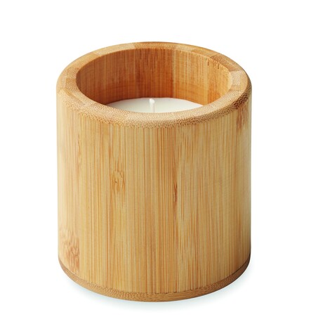 Kerze mit Halter 160 g - Holz bedrucken, Art.-Nr. MO6668-40 Kerze mit Halter 160 g - Holz bedrucken, Art.-Nr. MO6668-40