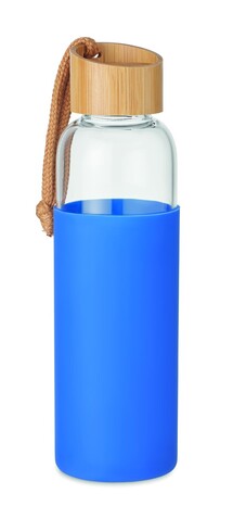 Trinkflasche Glas 500 ml - Königsblau bedrucken, Art.-Nr. MO6845-37 Trinkflasche Glas 500 ml - Königsblau bedrucken, Art.-Nr. MO6845-37