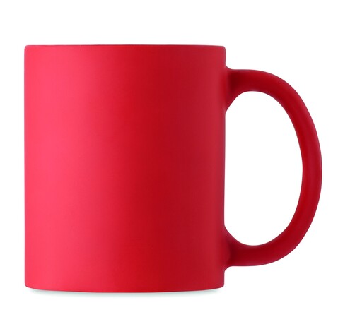 Kaffeebecher, matt 300 ml - Rot bedrucken, Art.-Nr. MO6849-05 Kaffeebecher, matt 300 ml - Rot bedrucken, Art.-Nr. MO6849-05