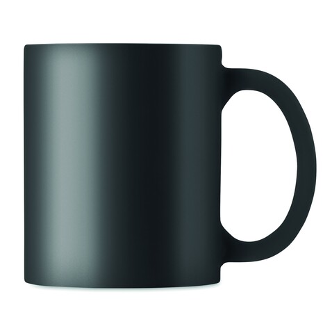 Kaffeebecher, matt 300 ml - Schwarz bedrucken, Art.-Nr. MO6849-03