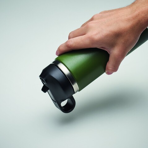 Doppelwandige Flasche 500 ml - Dunkelgrün bedrucken, Art.-Nr. MO6938-60