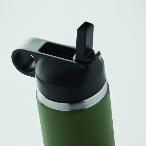 Doppelwandige Flasche 500 ml - Dunkelgrün bedrucken, Art.-Nr. MO6938-60