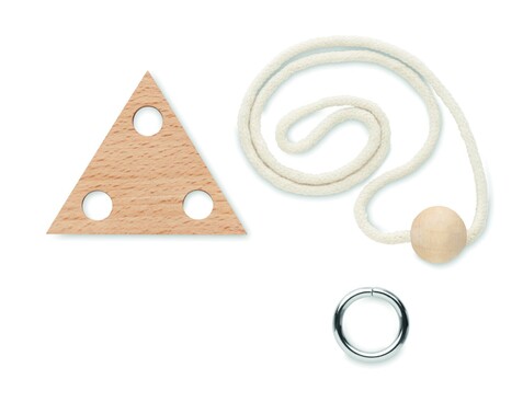 Geduldsspiel Holz Dreieck - Holz bedrucken, Art.-Nr. MO6989-40