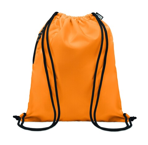 Großer Beutel mit Kordelzug - Orange bedrucken, Art.-Nr. MO6997-10