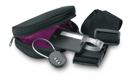 3-teiliges Reise Set - Schwarz bedrucken, Art.-Nr. MO7243-03