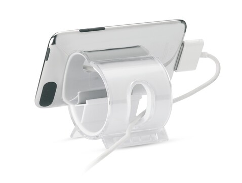 Smartphone Halter - Weiß bedrucken, Art.-Nr. MO7937-06 Smartphone Halter - Weiß bedrucken, Art.-Nr. MO7937-06