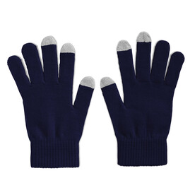 Touchscreen-Handschuhe - Blau bedrucken, Art.-Nr. MO7947-04