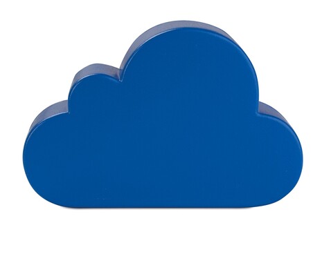 Anti-Stress-Wolke - Blau bedrucken, Art.-Nr. MO7983-04