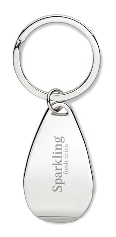 Schlüsselring mit Kapselheber - Silber Glänzend bedrucken, Art.-Nr. MO8135-17 Schlüsselring mit Kapselheber - Silber Glänzend bedrucken, Art.-Nr. MO8135-17