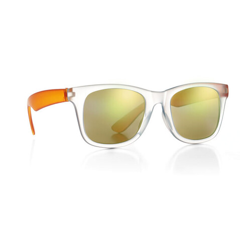 Verspiegelte Sonnenbrille - Orange bedrucken, Art.-Nr. MO8652-10