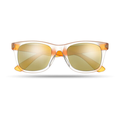 Verspiegelte Sonnenbrille - Orange bedrucken, Art.-Nr. MO8652-10