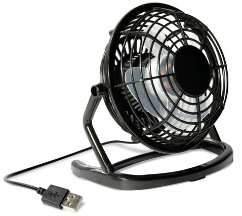 USB Ventilator - Schwarz bedrucken, Art.-Nr. MO8763-03