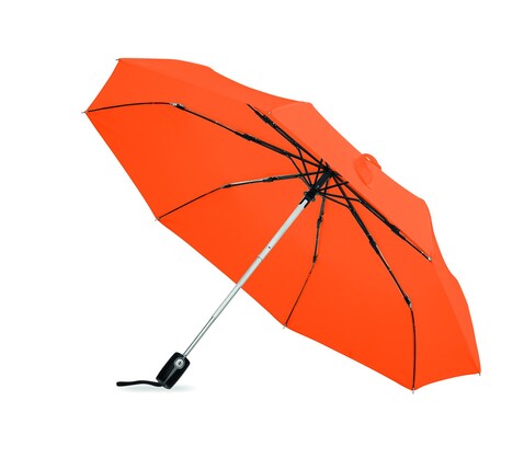 Windbeständiger Regenschirm 21” - Orange bedrucken, Art.-Nr. MO8780-10
