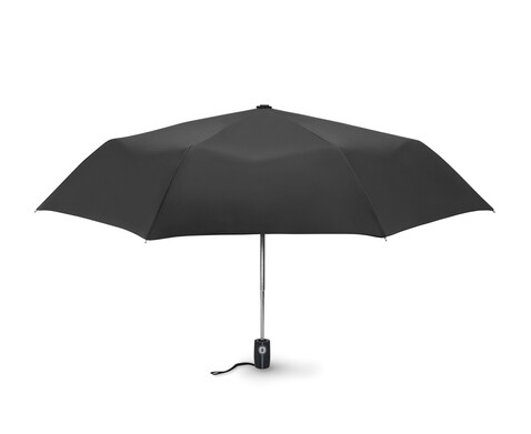 Windbeständiger Regenschirm 21” - Schwarz bedrucken, Art.-Nr. MO8780-03