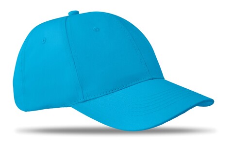 Baseball cap 6 panels 160g/m² - Türkis bedrucken, Art.-Nr. MO8834-12 Baseball cap 6 panels 160g/m² - Türkis bedrucken, Art.-Nr. MO8834-12